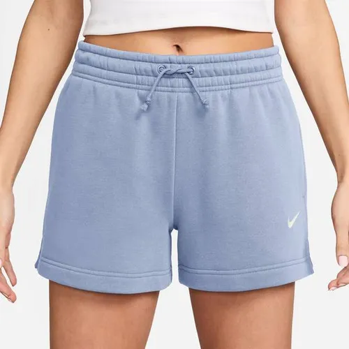 Nike Phoenix Shorts Damen in hydrogen blue-sail, Größe XS - Bequeme Sweatshorts mit flauschig wärmender Innenseite und elastischem Bund für optimalen Sitz. Ideal für sportliche Aktivitäten oder entspannte Tage zu Hause.