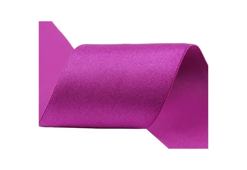 maDDma Satinband Glanz-Satin Gummiband 2m x 5cm Gummilitze 50mm, violett