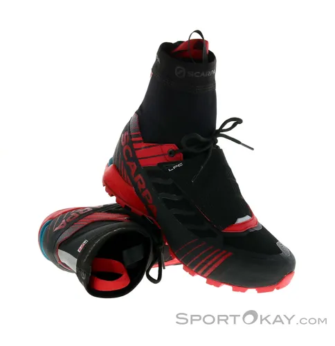 Scarpa Ribelle S HD Black/Red (41) - Leichte Wanderschuhe für Speed Climber - Wanderschuhe mit einzigartiger Leichtigkeit und maximalem Grip. Ideal für alpines Gelände, ausgestattet mit wasserdichtem HDry Laminat und spezieller Vibram-Sohle für schnelles Fortbewegen.