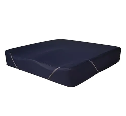 Antar AT52118 S Antidekubitus Gel-Schaum-Sitzkissen - Leichtes und handliches Sitzkissen aus Memoryschaum mit robustem PU-Lederbezug. Ideal für Büro, Zuhause oder Rollstuhl. Ergonomisches Design für mehr Komfort bei täglicher Nutzung.