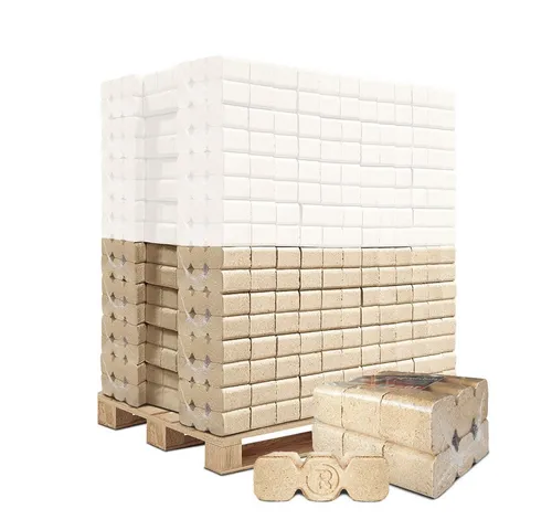 JSM-Brennholz - Uckermark Holzbriketts auf Palette (480 kg) - Hochwertige Briketts aus 100% natürlichem Holz, ideal für Kamin, Ofen und Grill. Hoher Heizwert von 5 kWh/kg, umweltfreundlich und CO2-neutral. Sofort einsatzbereit in praktischen 10 kg-Paketen.