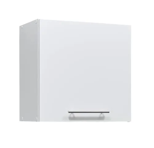 möbelando Eddy Moderner Hängeschrank - Küchenhängeschrank in mattem Weiß, bietet viel Stauraum mit 2 Fächern für eine ordentliche Küche und lässt sich leicht montieren.