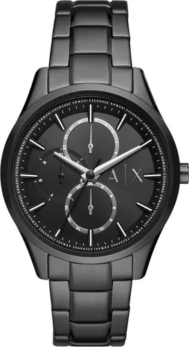 Armani Exchange AX1867 Herren Uhr - Armbanduhren für Herren, 42mm schwarzes Edelstahlgehäuse, wasserdicht bis 50m, ideal für den Alltag und sportliche Aktivitäten.