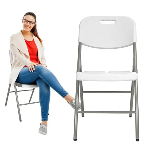 KARL HAUSMANN Klappstuhl - Flexibler und robuster Faltstuhl für Küche, Garten und Camping - Klappstühle für Innen- und Außenbereich, platzsparend und langlebig mit ergonomischem Design für optimalen Komfort und einfache Pflege.