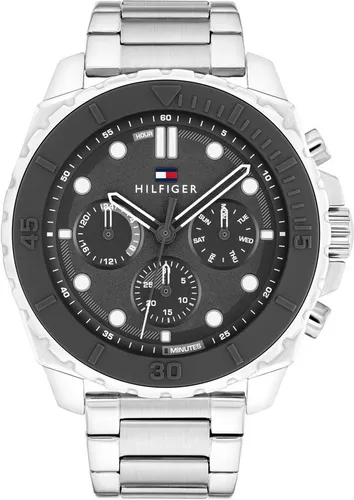 Tommy Hilfiger Herren Uhr 1710689 - Uhrenkategorie: Tommy Hilfiger Herren Uhr 1710689, mit einem markanten 48 mm Gehäuse und modernem Design, perfekt für stilbewusste Männer.