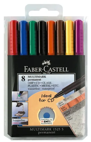 FABER-CASTELL Permanent Marker MULTIMARK M 8er Etui