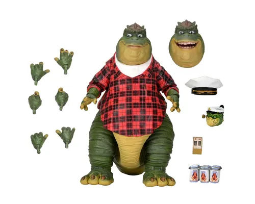 NECA Earl Sinclair Dinosaurier - 18 cm Actionfigur, langlebig und flexibel für kreative Spielmöglichkeiten