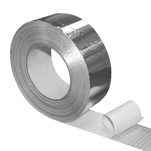 Netzverstärkt Aluminium Klebeband,Aluband,Aluminiumband 50mm x 50m für Isolieren