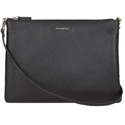 Coccinelle Best Umhängetasche schwarz E5MMA55F401-001 - Umhängetasche aus genarbtem Leder in elegantem Schwarz, ideal für stilbewusste Frauen, die Funktionalität und Design schätzen.