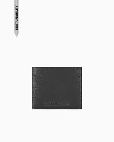 Armani Exchange Madrid Geldbörse - Herren - Schwarz - Stylische Armani Exchange Madrid Geldbörse aus hochwertigem Lederimitat, ideal für den täglichen Gebrauch. Praktisches Design für einfache Organisation von Karten und Bargeld.