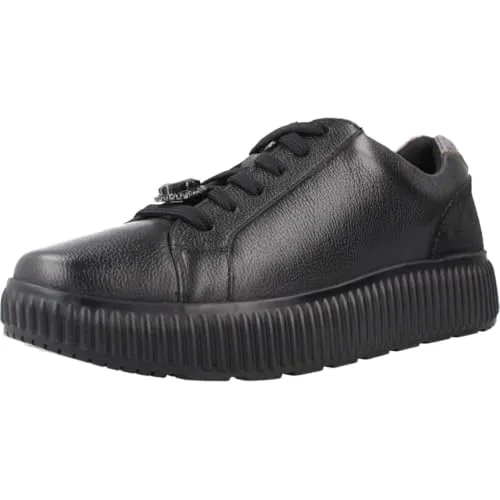 Geox Damen D GRAISY G Sneaker, Black, 37 EU - Damen-Sneaker mit atmungsaktivem Design für optimalen Komfort und Style im Alltag.