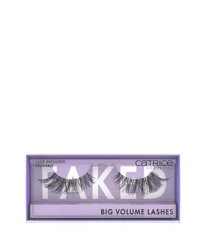 CATRICE Faked Big Volume Wimpern - Ultraleichte Kunstwimpern für jeden Look - Künstliche Wimpern mit integriertem Wimpernkleber, einfach anzubringen und wiederverwendbar. Ideal für individuelle Looks von natürlich bis dramatisch in einer praktischen Aufbewahrungsverpackung.
