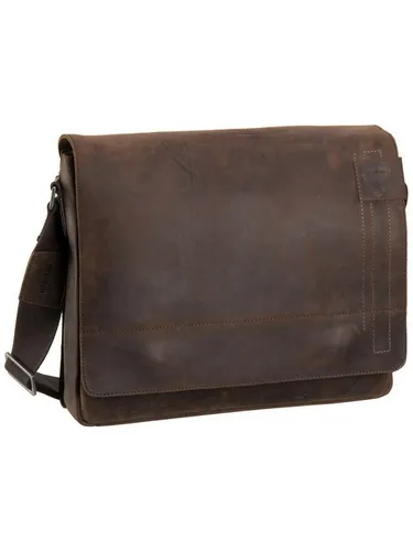 Strellson Herren Messenger Richmond Tasche aus Leder - Messenger-Bag aus weichem Leder mit praktischem Flap-Verschluss, ideal für Laptop und persönliche Gegenstände, bietet besten Tragekomfort.