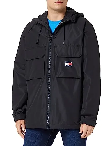 Tommy Jeans Tjm Fleece Lined Shell Jacket - Funktionsjacke für Herren, aus 100% Recycling-Polyester, ideal für den Übergang mit hohem Tragekomfort und zeitlosem Design.