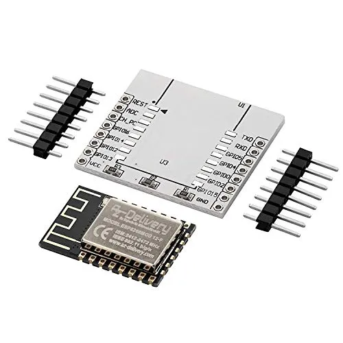 Produktbild AZDelivery ESP8266 ESP-12F verbesserte Version zu ESP-12E WLAN WiFi Modul mit Adapter Board kompatibel mit Arduino inklusive E-Book!