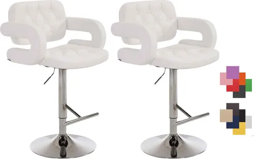 CLP 2er Set Barhocker Dublin in weiß von CLP