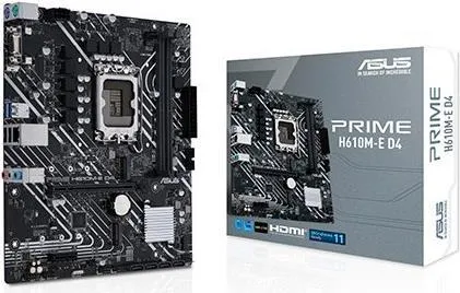 Asus PRIME H610M-E D4-CSM - Micro-ATX Mainboard für Intel 1700, hohe Konnektivität mit USB 3.2 und Gigabit LAN