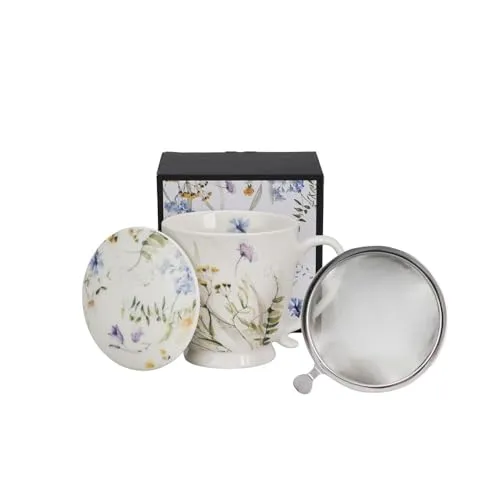 Duo Teebecher mit Fuß Sieb & Deckel ROYAL Melody – 0,51l