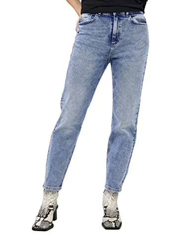 Noisy may Damen Nmmoni Hw Ank Az236lb Noos Jeans - Slim Fit Ankle Jeans in Light Blue Denim, mit YKK-Reißverschluss für Qualität und vielseitige Stylingmöglichkeiten.