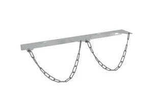 eurokraft basic Gasflaschen-Wandhalterung, für 2 Flaschen, Ø max. 230 mm, ab 5 Stk