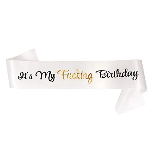 Oblique Unique® Its My F***ing Birthday Schärpe von Oblique Unique