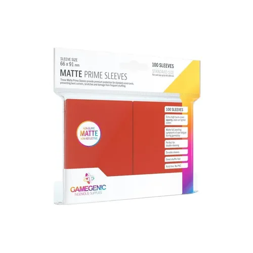 GGS10027 - Matte Prime Hüllen, rot (100 Hüllen)