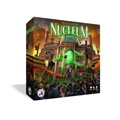 Board and Dice Nucleum, Euro-Brettspiel für 1–4 Spieler - Strategisches Euro-Brettspiel im 19. Jahrhundert, mit einzigartigen Technologien und hochwertigen Komponenten für ein intensives Spielerlebnis. Spieldauer: 60–150 Minuten.