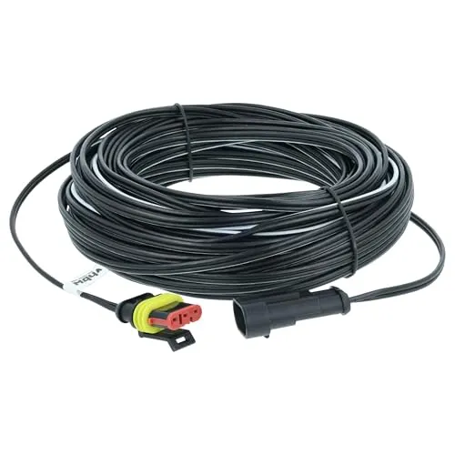 vhbw Niederspannungskabel Transformator Kabel kompatibel mit Husqvarna Automower 105, 310, 315, 315X, 320, 330X, 420, 430X Mähroboter, Rasenmäher, 20m
