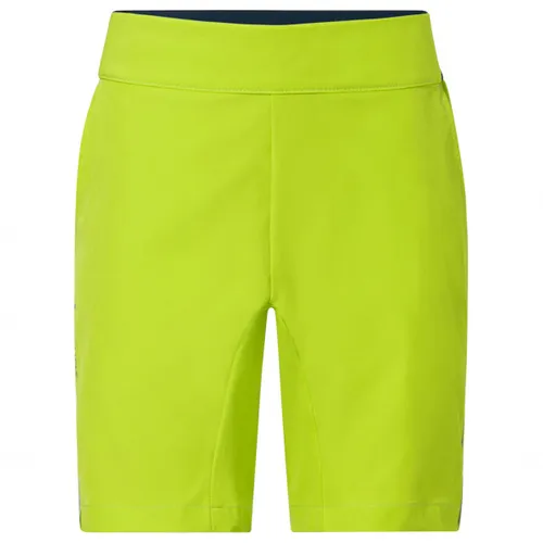 Vaude Kid's Detective Stretch Shorts - Atmungsaktive Kinder-Wander-Shorts - Wanderhosen für Kinder, Größe 122/128 in Grün; mit Stretch für optimale Bewegungsfreiheit und DWR-Imprägnierung für Schutz bei Nässe.