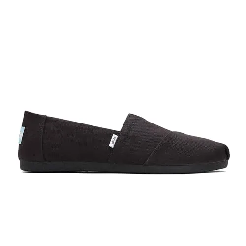 TOMS Damen Alpargata Flacher Slipper, Black/Black Wide von TOMS