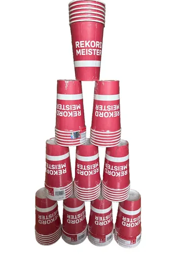 6x FC Bayern München FCB 500ml Pappbecher 