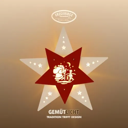 Weigla Dekostern LED Knecht Ruprecht in rot von Weigla