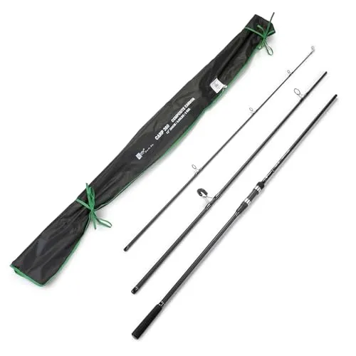 Zite Fishing 3,60m Karpfenrute 3-teilig 3lbs - Robuste Steckrute mit Rutschfestem Griff - IDEALE ANGELRUTE FÜR EINSTEIGER: Die Zite Fishing Karpfenrute überzeugt durch ihren leichten Kohlefaserbau und bietet eine hervorragende Wurfweite. Der rutschfeste Griff sorgt für sichere Handhabung unter allen Bedingungen.