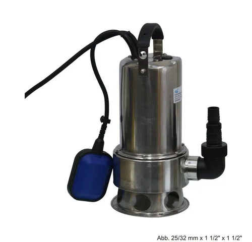bevo Gartenpumpe Tauchpumpe Edelstahl 25/32x1 1/2