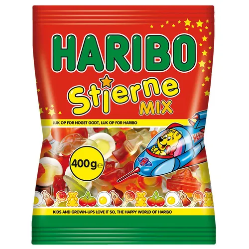 HARIBO STJERNE MIX 400g - Dänisch - Weingummi - Fruchtgummi -