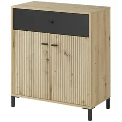 Anrichte Calvas , holzfarben , Maße (cm): B: 80,2 H: 90,2 T: 40.1