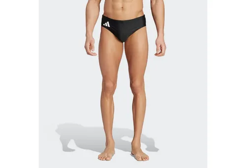 adidas Herren Solid Swim Trunks, Black/White, S - Herren-Bademode mit regulärem Schnitt und elastischem Bund, aus chlorresistentem Infinitex Fitness Eco Material für ein weiches Tragegefühl.