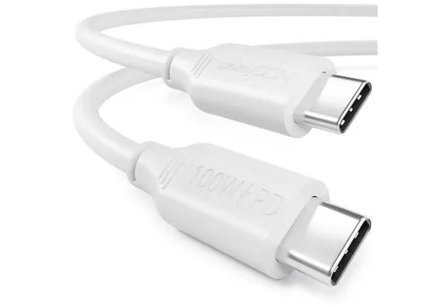 deleyCON 2m USB C Kabel Ladekabel PD3.0 100W Schnellladekabel USB-C zu USB-C USB-Kabel