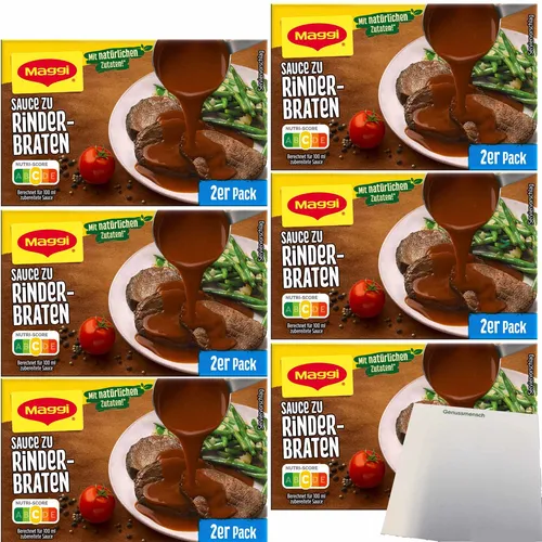Maggi Sauce zu Rinderbraten ergibt 12x250ml 6x58g Multipack usy Block