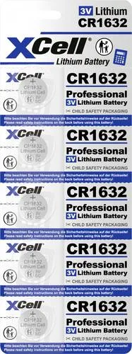 XCell Knopfzelle CR 1632 3V 5 St. 130 Lithium