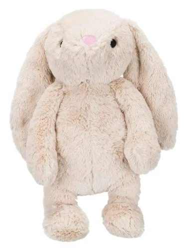 Trixie Plüschkaninchen Hundespielzeug 38cm - Weiches Plüschkaninchen für Hunde, 38 cm groß, mit integriertem Quietscher für interaktives Spielen. Maschinenwaschbar bei 30°C für einfache Reinigung und Hygiene.