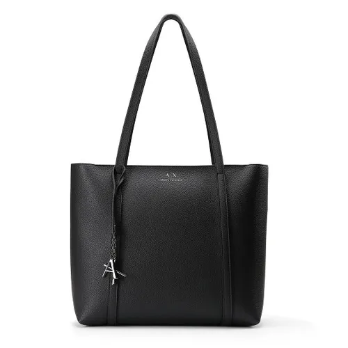 Armani Exchange Shopper-Tasche 942930_cc726 - Schwarz - Handtaschen von Armani Exchange, ideal für den Alltag mit doppeltem Griff und Reißverschluss. Hergestellt aus hochwertigem, beschichtetem Polyester, perfekt für stilbewusste Frauen.