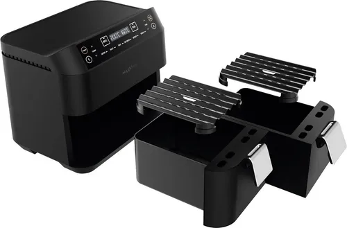 MAXXMEE Heissluft-Fritteuse Doppelkorb 7,6L