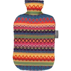 Fashy Wärmflasche Peru-Design Rottöne 1 ST in rot von Fashy