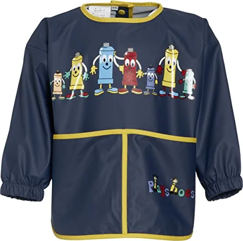Playshoes 515301 - Malschürze mit Ärmeln Große: S / 92, marine