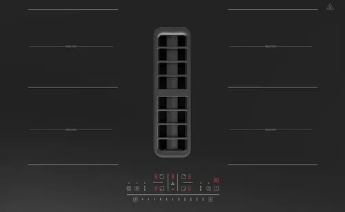 Kochfeldabzug 83 cm schwarz mit Abluftsystem DA-KS1 Flexzonen  IN4-DA-2FZA++A