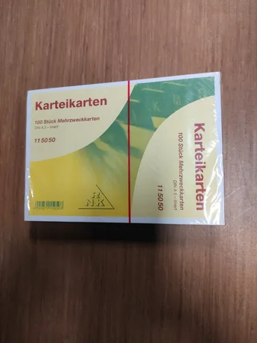 RNK Karteikarten A5 liniert weiß 100 Karten 11 50 50