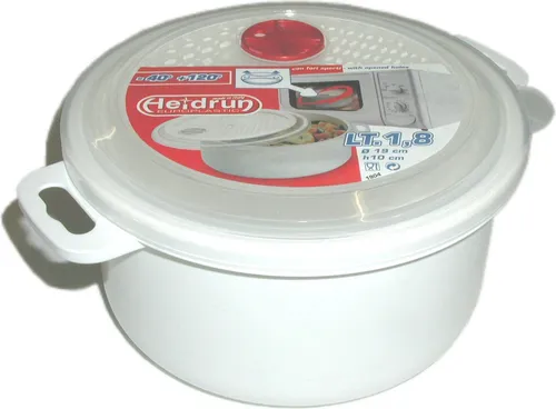 HEIDRUN Mikrokasserolle mit Deckel und Ventil, rund