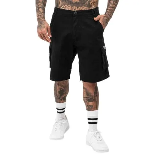 Lonsdale Herren Cargoshorts BALRATH in Schwarz/Grau, XL von Lonsdale