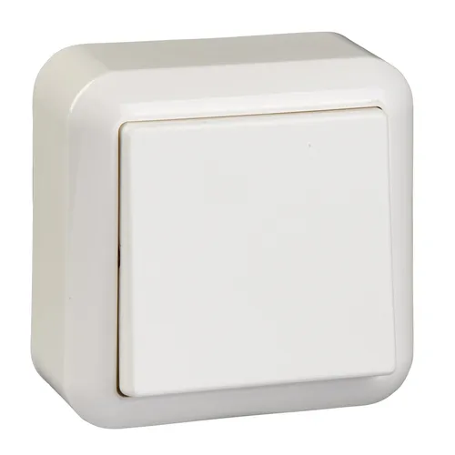 Elso 381604 Universalschalter (Aus- / Wechsel), 10 A, mit Steckklemme, Contura, reinweiß glänzend